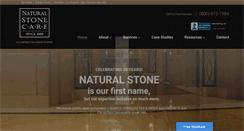 Desktop Screenshot of naturalstonecare.com