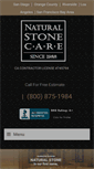 Mobile Screenshot of naturalstonecare.com